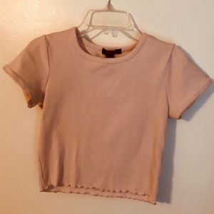 F21 Blush Pink Crop Top